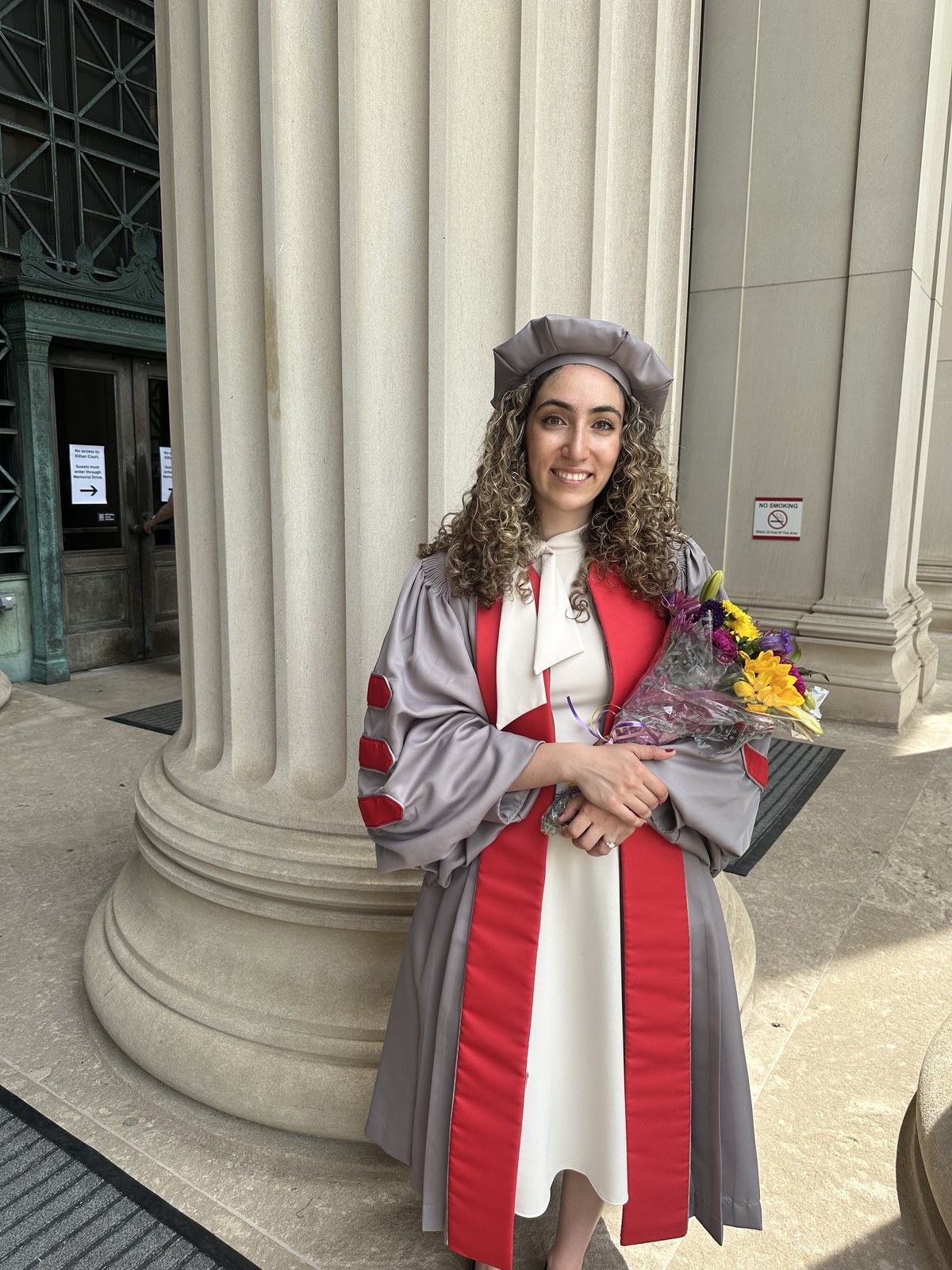 Professor Aziza Almanakly in doctoral regalia at MIT